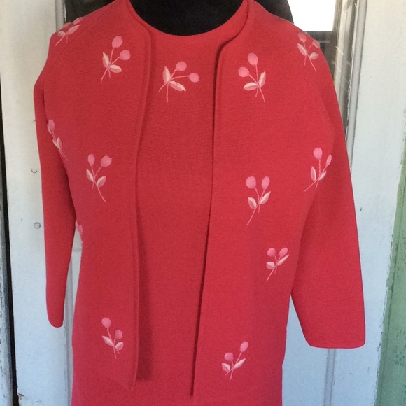 Vintage Fuchsia Two piece dress jacket PERFECT! - Picture 5 of 8